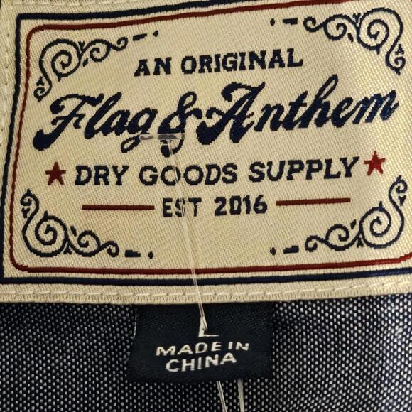 2/$30 Flag & Anthem Blue Pink Plaid Long Sleeve Button-Front Shirt Size L - Picture 4 of 7